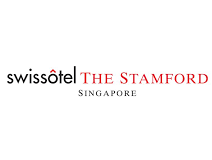 Logo of Swissotel The Stamford, which is a luxury hotel located at 2 Stamford Road in Singapore, and popular among visitors to the Singapore Grand Prix.