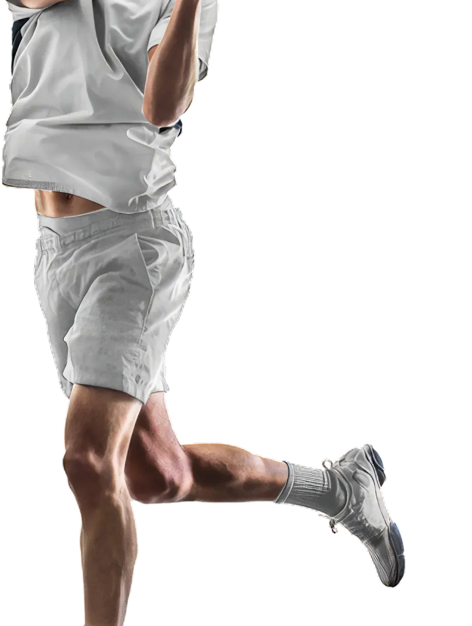 Male tennis player in action, swinging his racket during a match, promoting Wimbledon Championships Packages at All England Lawn Tennis Club, London.