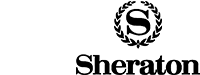 Sheraton logo featuring a stylized 'S' within a laurel wreath above the brand name.