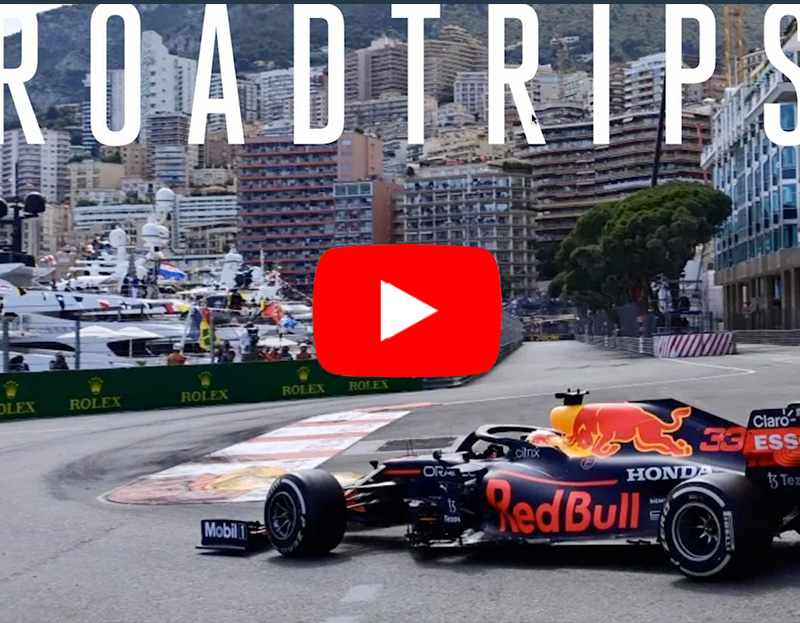 Thumbnail for a webinar titled 'Biggest Opportunities in Luxury Sports Travel for 2025,' featuring a racing scene with a Red Bull Formula One car in a city circuit with yachts and buildings in the background.