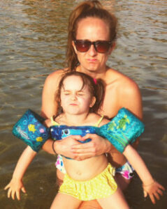 Sherry and her daughter June in Kauai in 2015, sad because we didn’t want to leave!