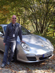 Kris Ebner in the Black Forest, Germany while working with Roadtrips.