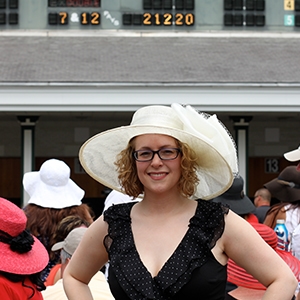 lauren with derby hat