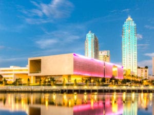 Top museum in Tampa to see, The Tampa Art Museum in Downtown Tampa City, next to the River Walk.