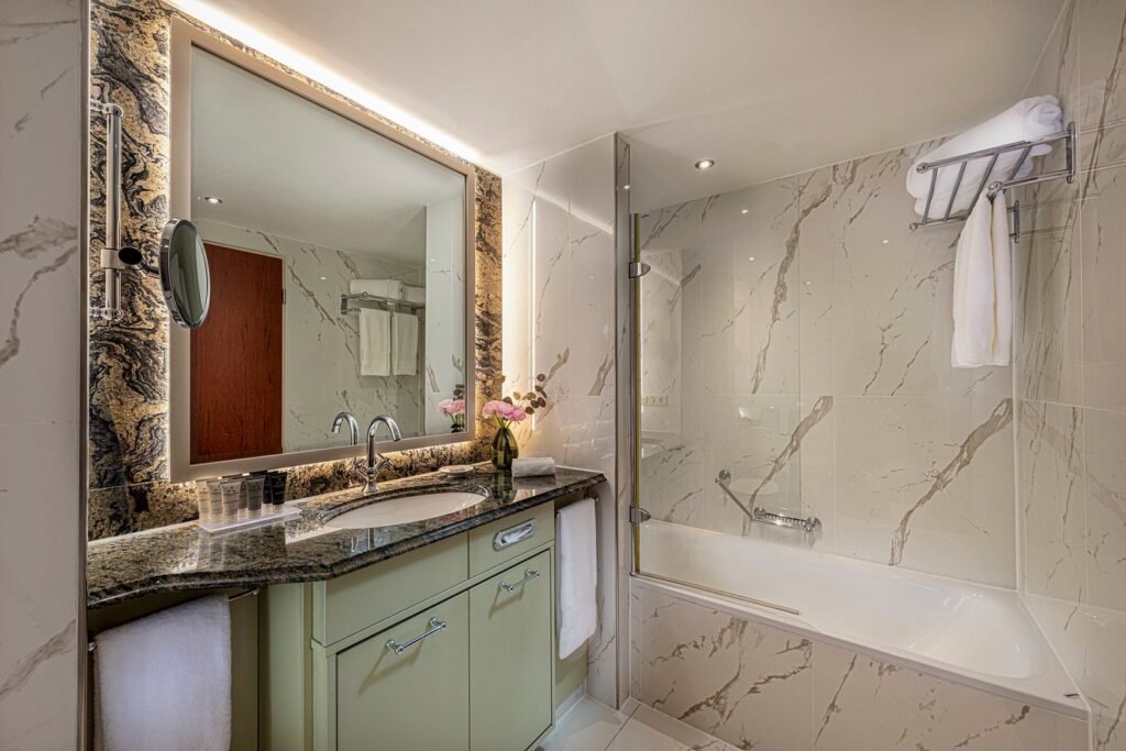 JW Marriott Berlin Marble Bathroom
