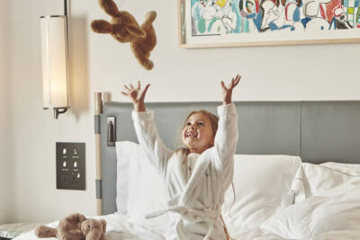 Family Friendly London Child in Hotel Room