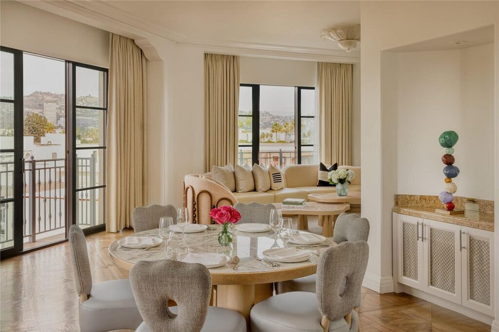 The Maybourne Beverly Hills Hollywood Suite Living Area