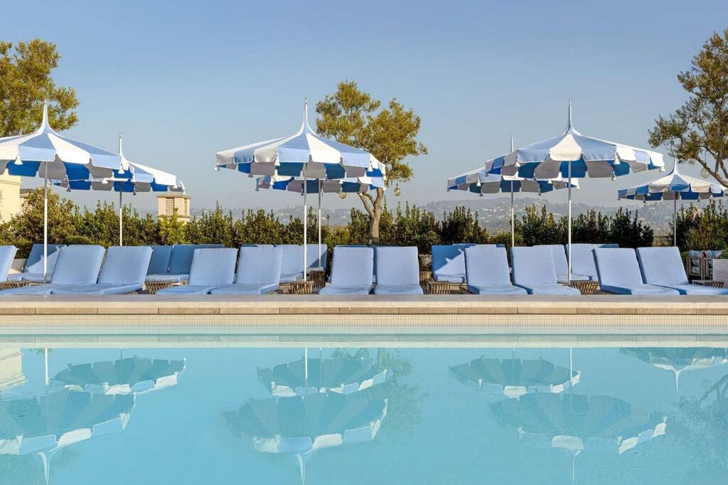 The Maybourne Beverly Hills Rooftop Swimming Pool