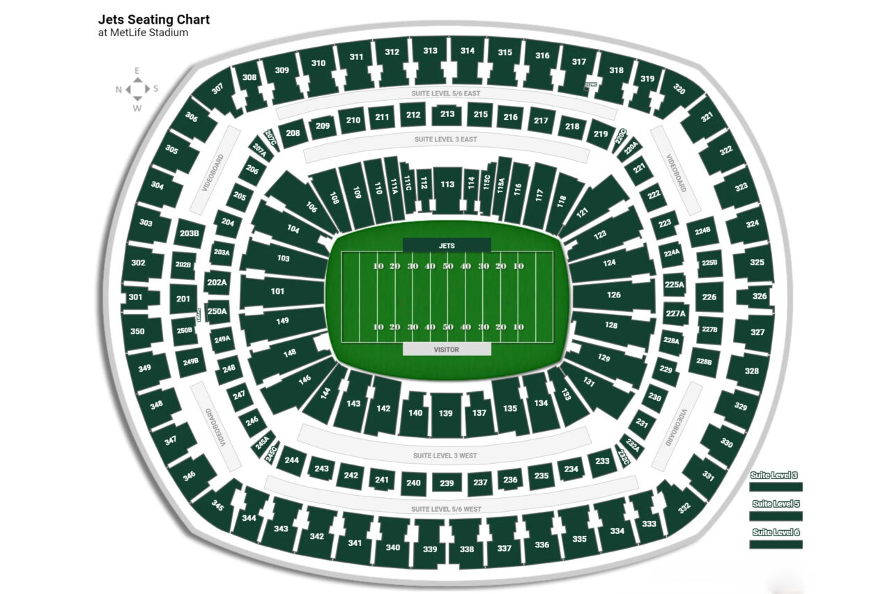Jets Metlife Stadium Seating Chart