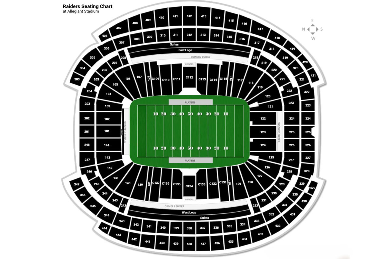 Raiders Allegiant Stadium Seating Chart
