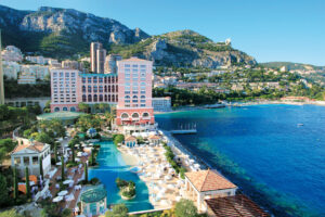 Monte-Carlo Bay Hotel & Resort overlooking the Mediterranean