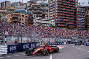 Scuderia Ferrari racing at the Monaco Grand Prix