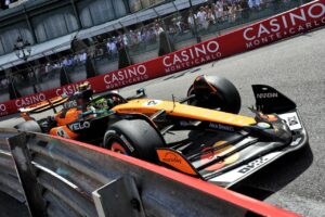 Scuderia Ferrari racing at the Monaco Grand Prix
